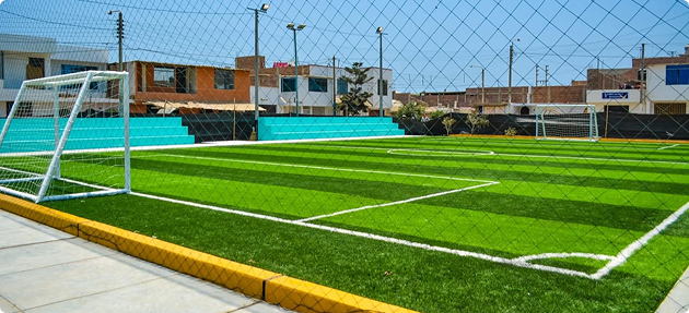 Campo de grass sintético